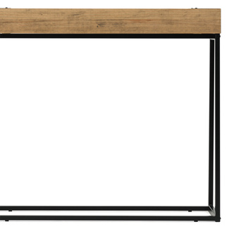 Recibidor iCub de Madera con 2 Huecos y tapa frontal Negro Efecto Vintage Box Furniture 