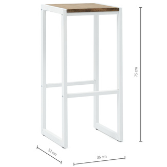 Taburete Alto iCub Sostenible Industrial 