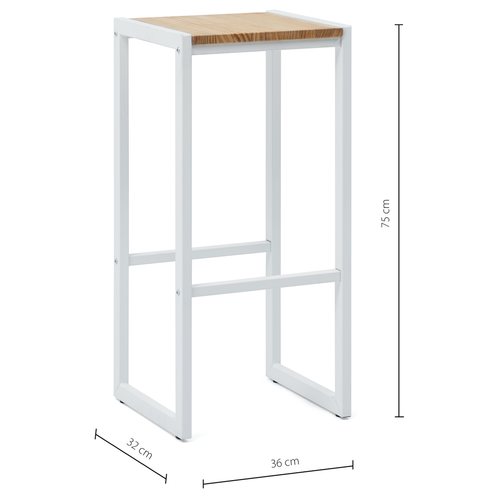 Taburete Alto iCub Sostenible Industrial 