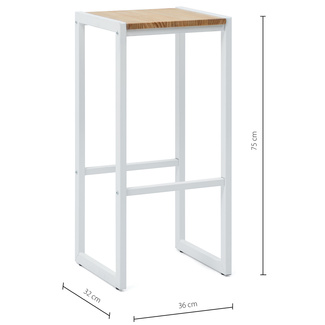 Taburete Alto iCub Sostenible Industrial 