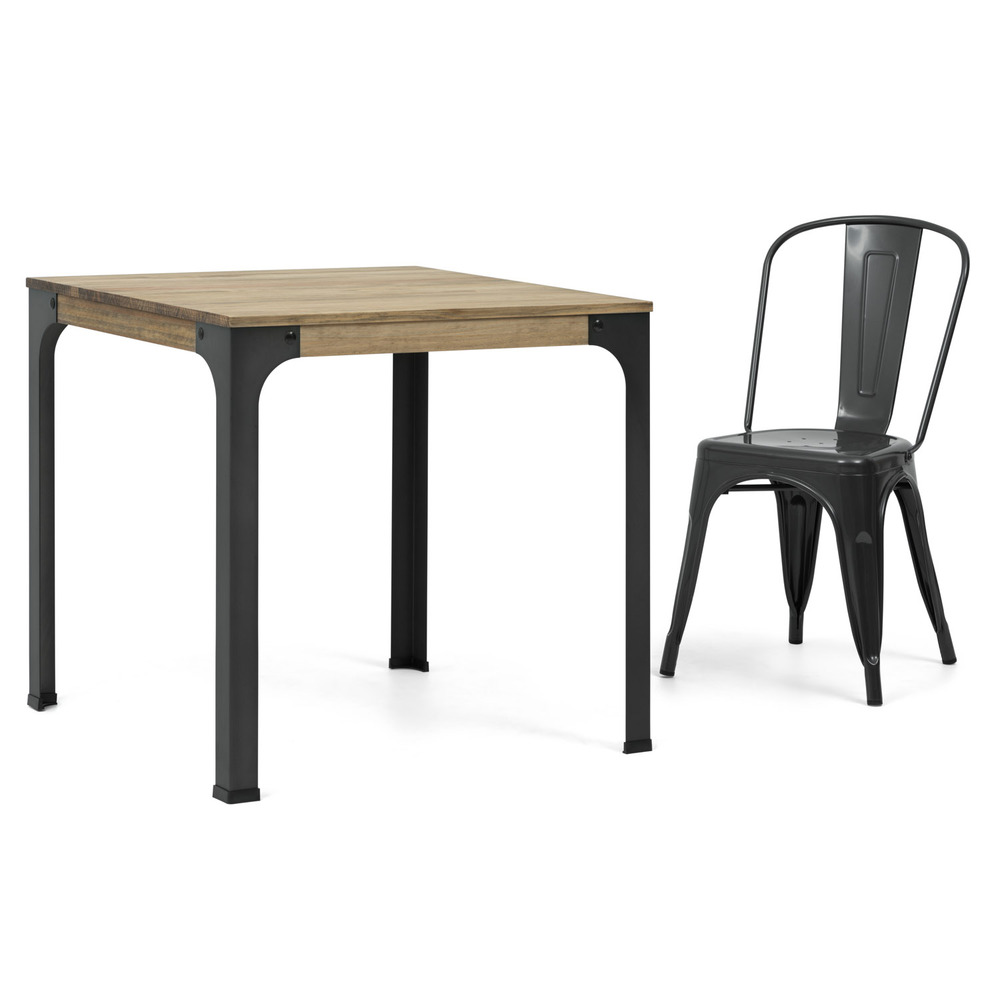 Mesa Bar Bristol Vintage Industrial madera y hierro