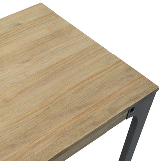 Mesa Bristol Industrial Madera Maciza Patas Altas