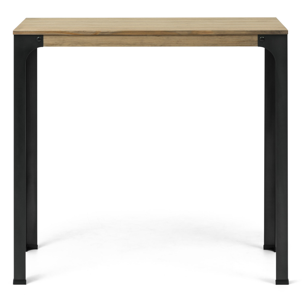 Mesa Bristol Industrial Madera Maciza Patas Altas