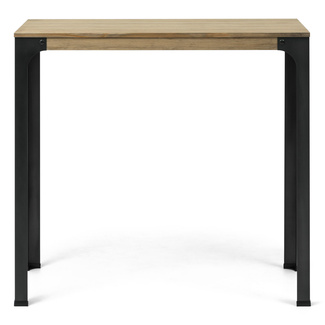 Mesa Bristol Industrial Madera Maciza Patas Altas