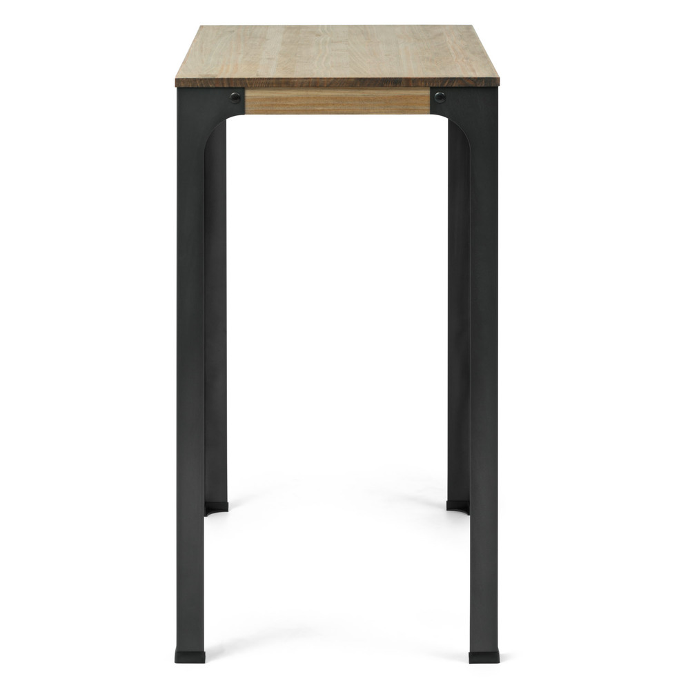 Mesa Bristol Industrial Madera Maciza Patas Altas