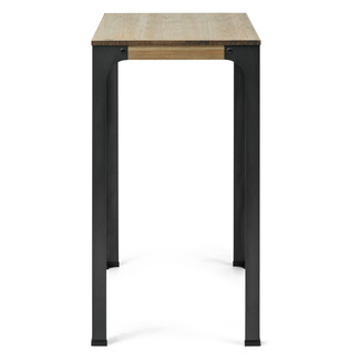 Mesa Bristol Industrial Madera Maciza Patas Altas