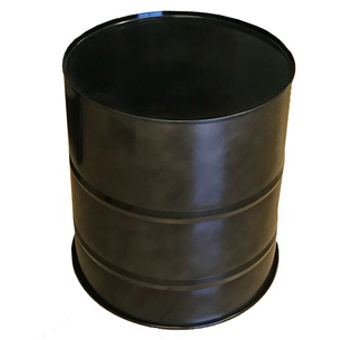 Bidón Pequeño Deco Vintage Industrial Negro 