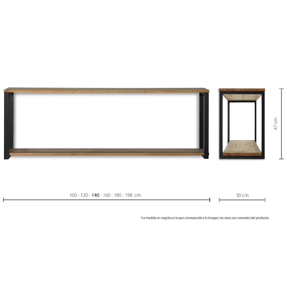 Estantería Colgante Reutilizable 2 Estantes iCub Box Furniture