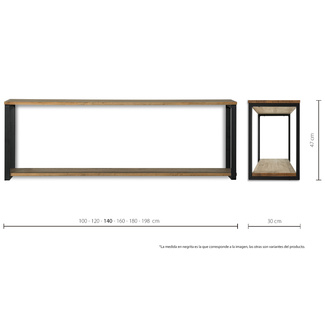 Estantería Colgante Reutilizable 2 Estantes iCub Box Furniture
