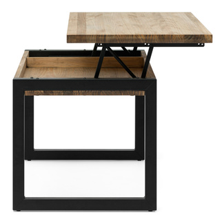 Mesa Elevable iCub Strong ECO Industrial Negro Efecto Vintage 