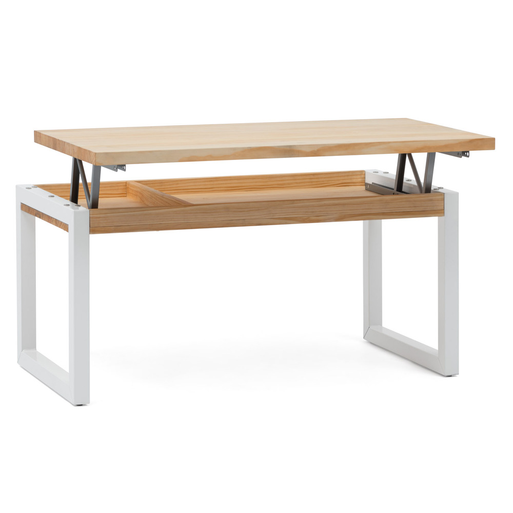 Mesa Elevable iCub Strong ECO Industrial Blanco Natural 