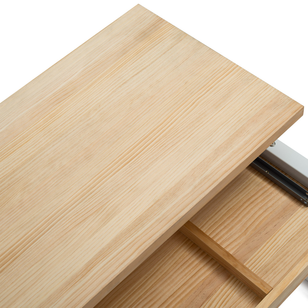 Mesa Elevable iCub Strong ECO Industrial Blanco Natural 