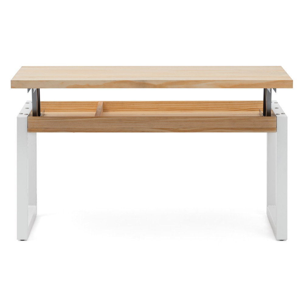 Mesa Elevable iCub Strong ECO Industrial Blanco Natural 