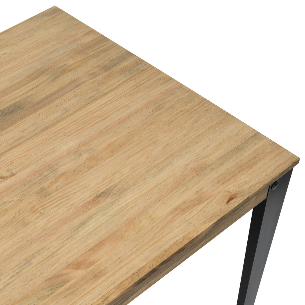 Mesa Comedor Lunds ECO Industrial Patas Negras Tablero Efecto Vintage  