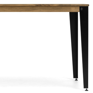 Mesa Comedor Lunds ECO Industrial Patas Negras Tablero Efecto Vintage  