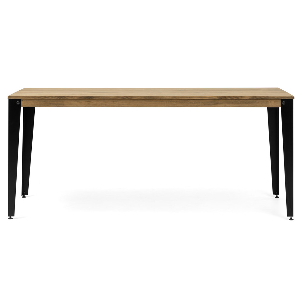 Mesa Comedor Lunds ECO Industrial Patas Negras Tablero Efecto Vintage  