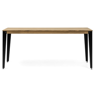 Mesa Comedor Lunds ECO Industrial Patas Negras Tablero Efecto Vintage  