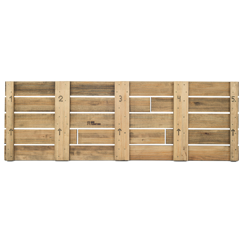 Cabecero Cama Pallet ECO de Madera de Pino Efecto Vintage 