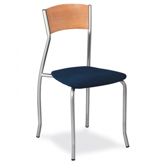 Silla de hosteleria Apilable en Tubo Acerado Modelo 155