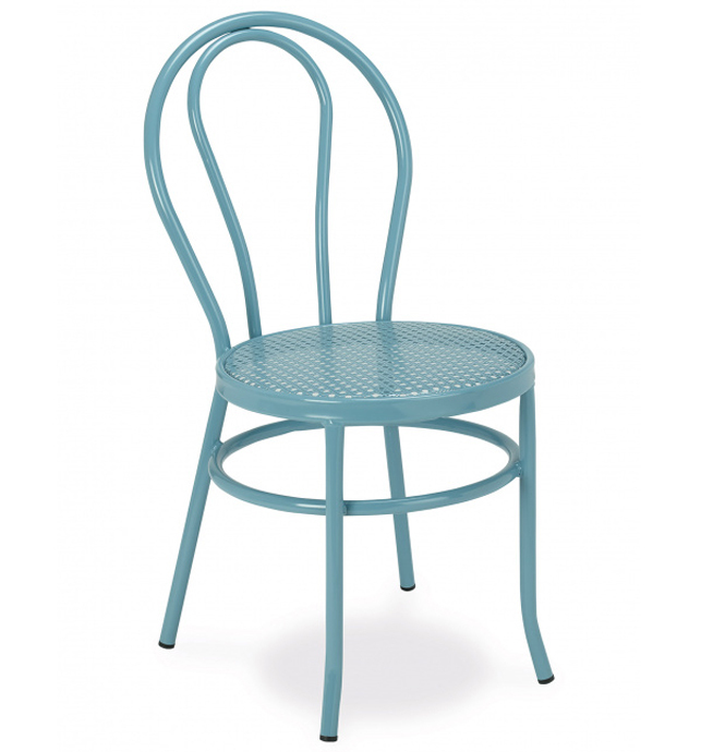 Silla Apilable Asiento en Rejilla Metálica Modelo 105