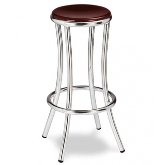 Taburete en Tubo de Aluminio Anodizado Modelo 571