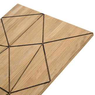 Cabecero para Cama Triangulos de Madera de Pino 
