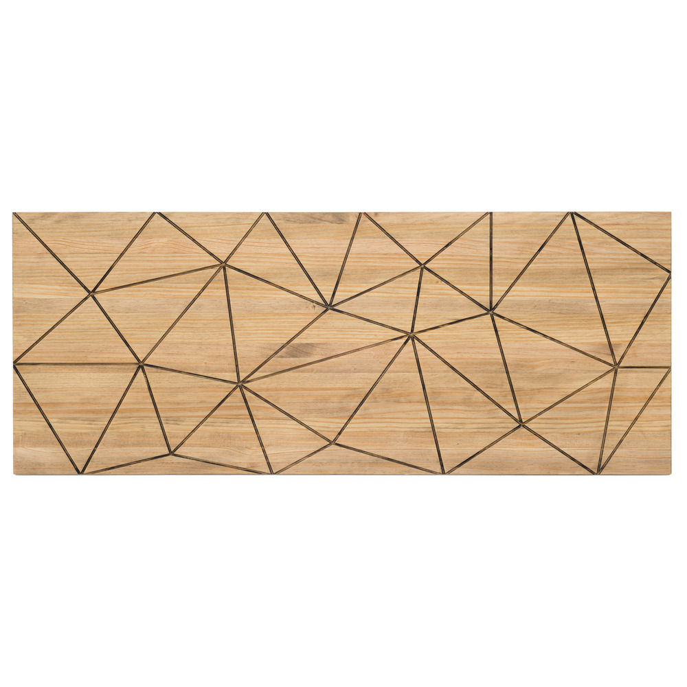 Cabecero para Cama Triangulos de Madera de Pino 