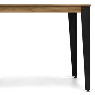 Mesa Lunds Industrial ECO Patas Fumé Tablero Efecto Vintage