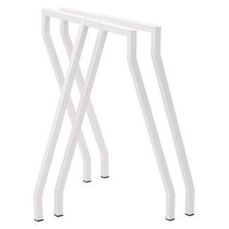 Pack de 2 Caballetes industriales de 3 Patas para Mesa BLANCO 60 x 72 cm 