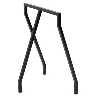 Pack de 2 Caballetes 3 Patas Industriales para Mesa NEGRO 60 x 72 cm 