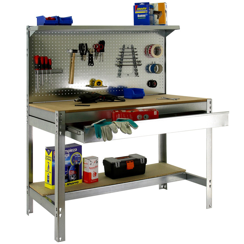 Mesa de Trabajo en Kit SimonWork BT3 3 Estantes