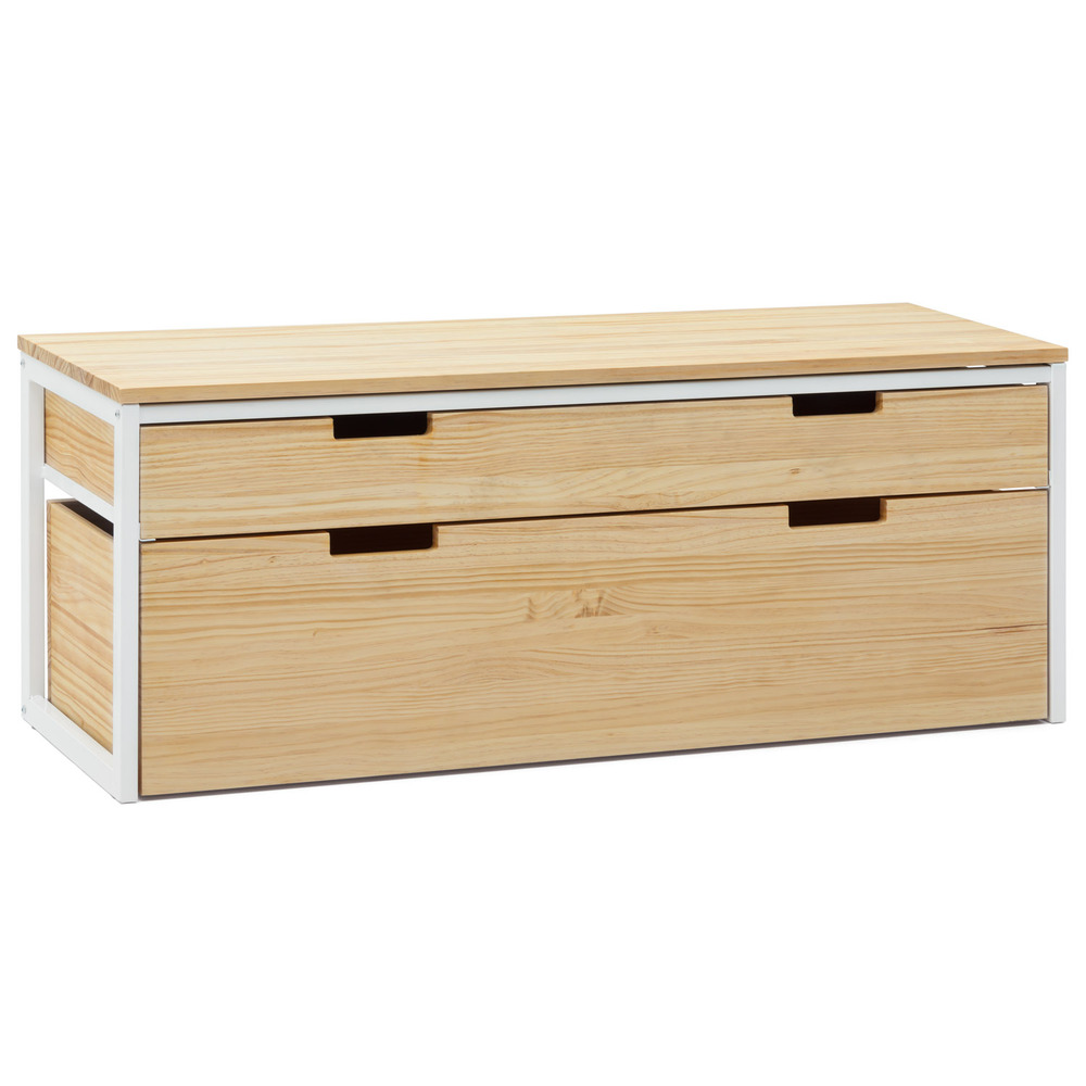 Mueble de TV iCub Three con Cajón Superior y Cajón Extraíble Doble