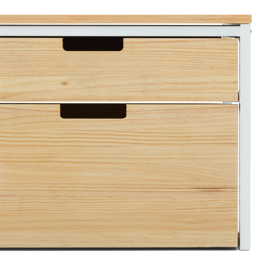 Mueble de TV iCub Three con Cajón Superior y Cajón Extraíble Doble