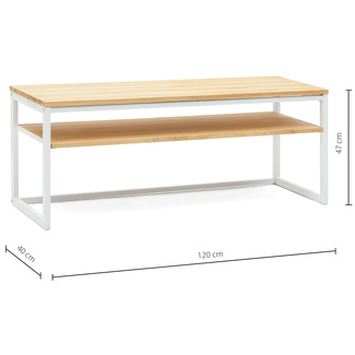 Mueble de Televisión Sostenible iCub Three Natural con Estante