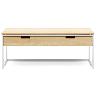 Mueble Televisión Sostenible iCub Three Natural con Cajón Superior Doble 