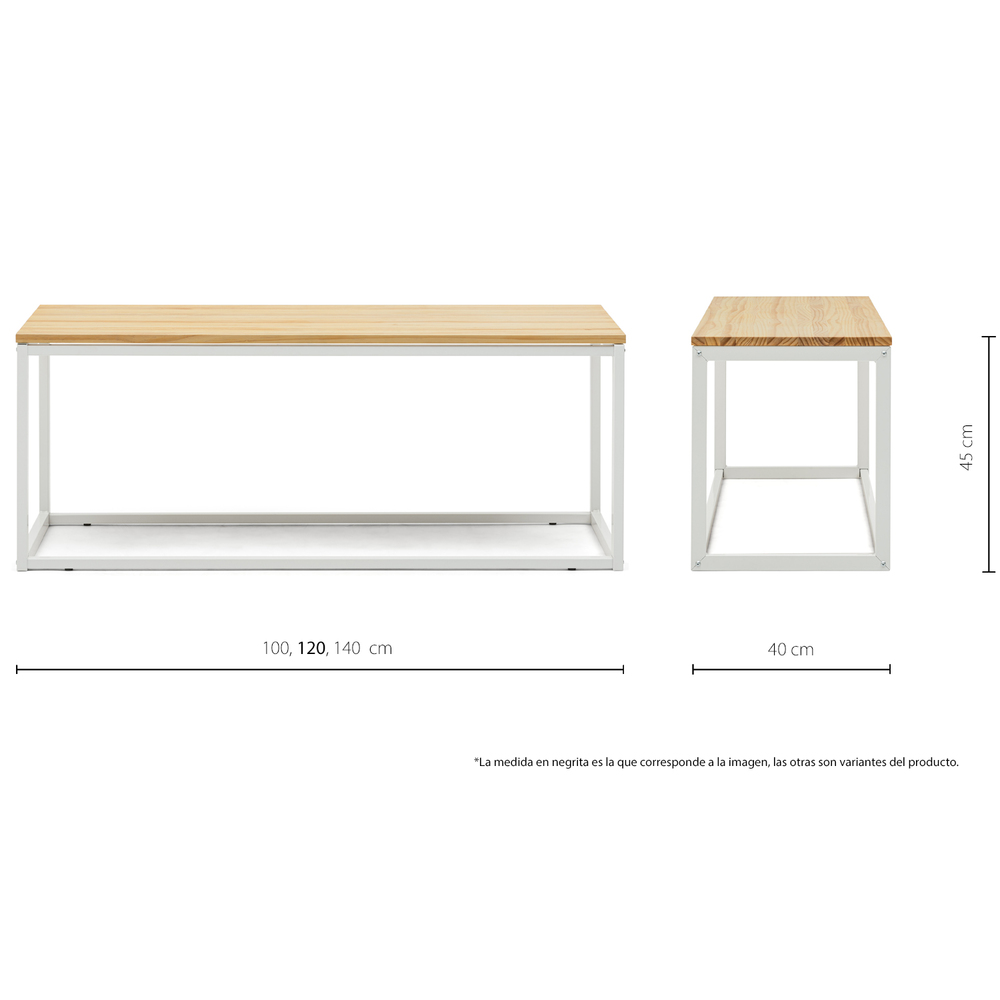 Banco rectangular iCub
