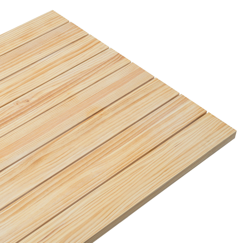 Mesa Caballete Industrial ECO Tablero de Listones Natural 
