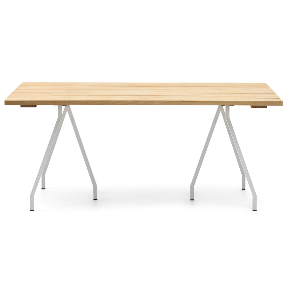 Mesa Caballete Industrial ECO Tablero de Listones Natural 