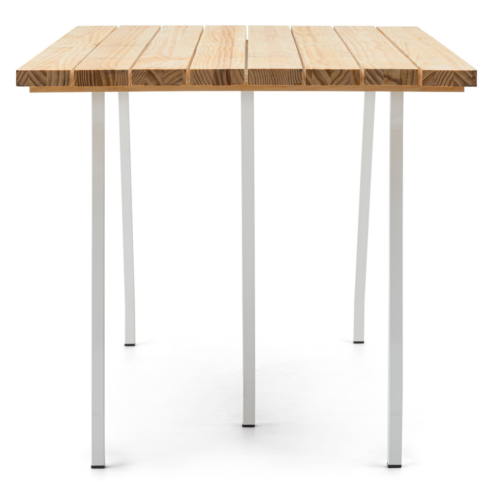 Mesa Caballete Industrial ECO Tablero de Listones Natural 