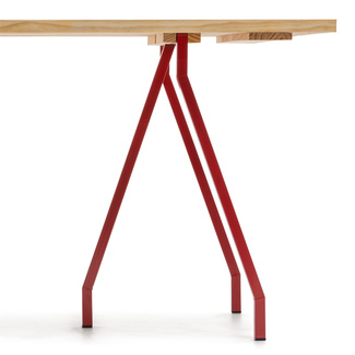 Mesa Caballete Industrial ECO Tablero de Listones Natural 