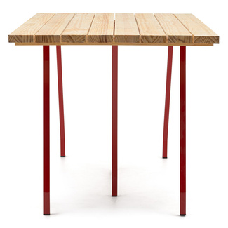Mesa Caballete Industrial ECO Tablero de Listones Natural 