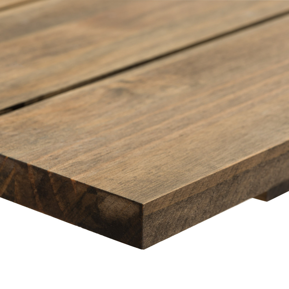Mesa Caballete Industrial Tablero Listones Efecto Vintage ECO Patas Lacadas