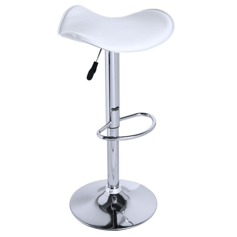 Taburete Cromen Asiento en Polipiel Ref.MT2-0011