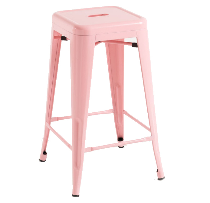 Taburete Industrial Meyer en Acero 40 x 40 x 65 cm