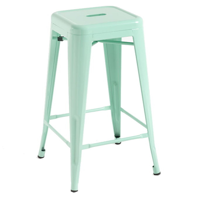 Taburete Industrial Meyer en Acero 40 x 40 x 65 cm