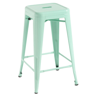 Taburete Industrial Meyer en Acero 40 x 40 x 65 cm