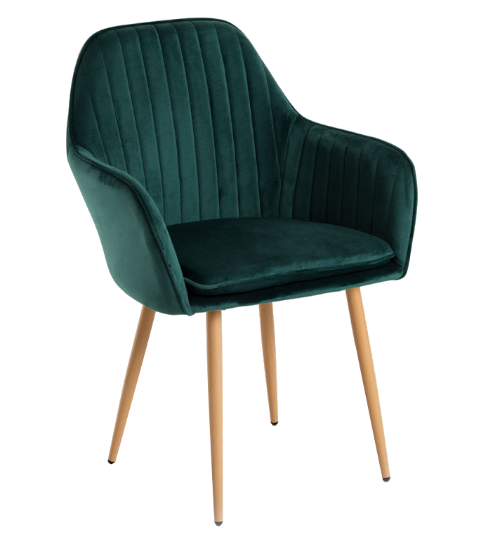 Silla Reby Asiento de Terciopelo 44 x 56 x 87 cm