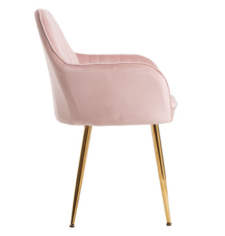 Silla Reby Golden Asiento de Terciopelo 44 x 56 x 87 cm 