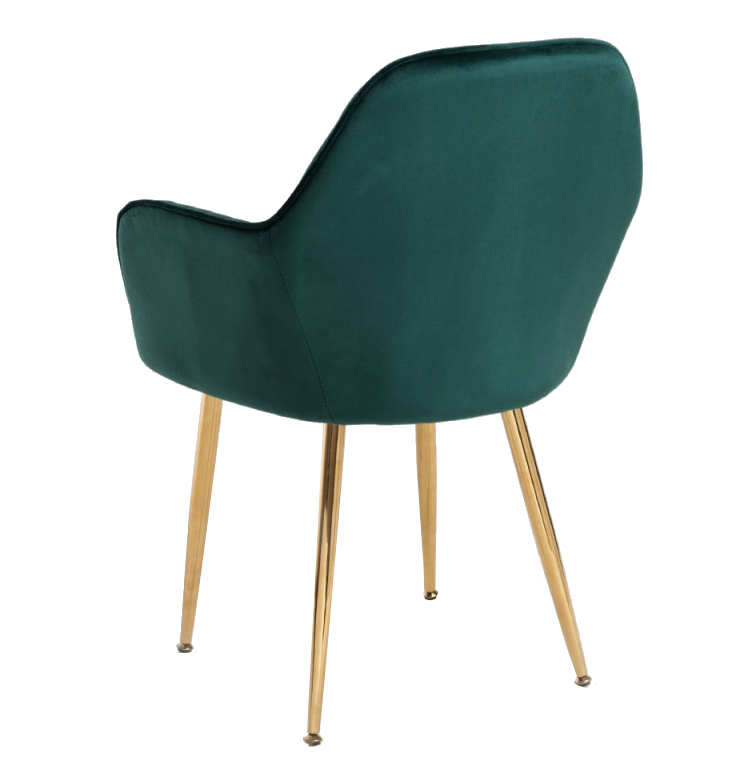 Silla Reby Golden Asiento de Terciopelo 44 x 56 x 87 cm 