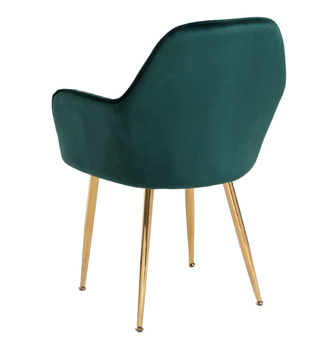 Silla Reby Golden Asiento de Terciopelo 44 x 56 x 87 cm 